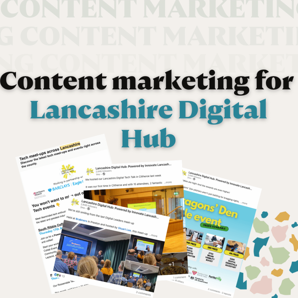 Lancashire Digital Hub - content marketing retainer